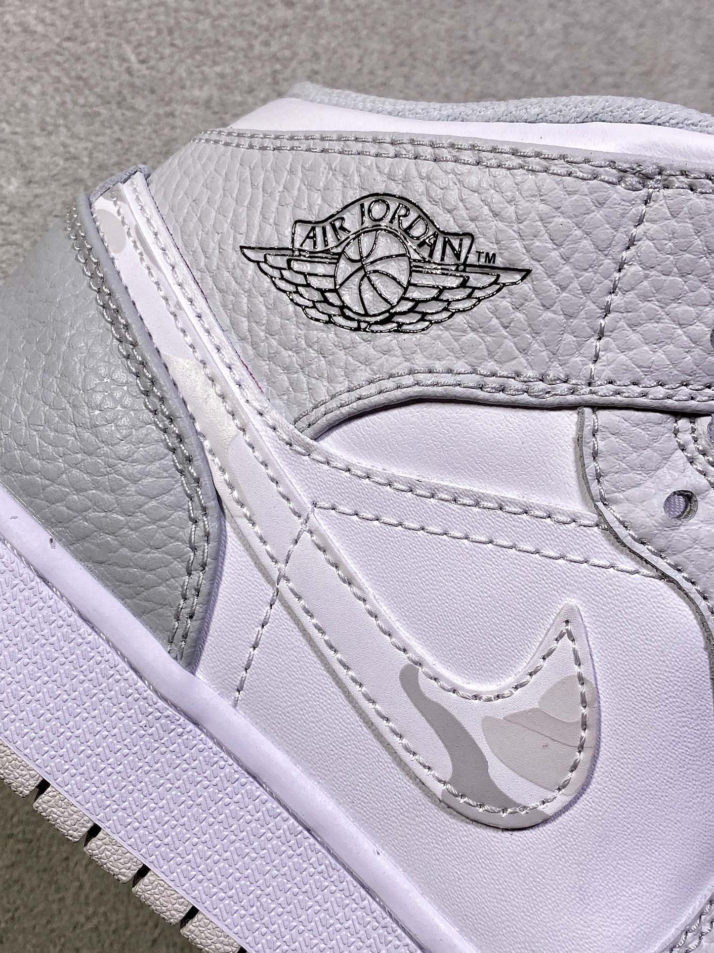 Air Jordan 1 Mid Grey Camo