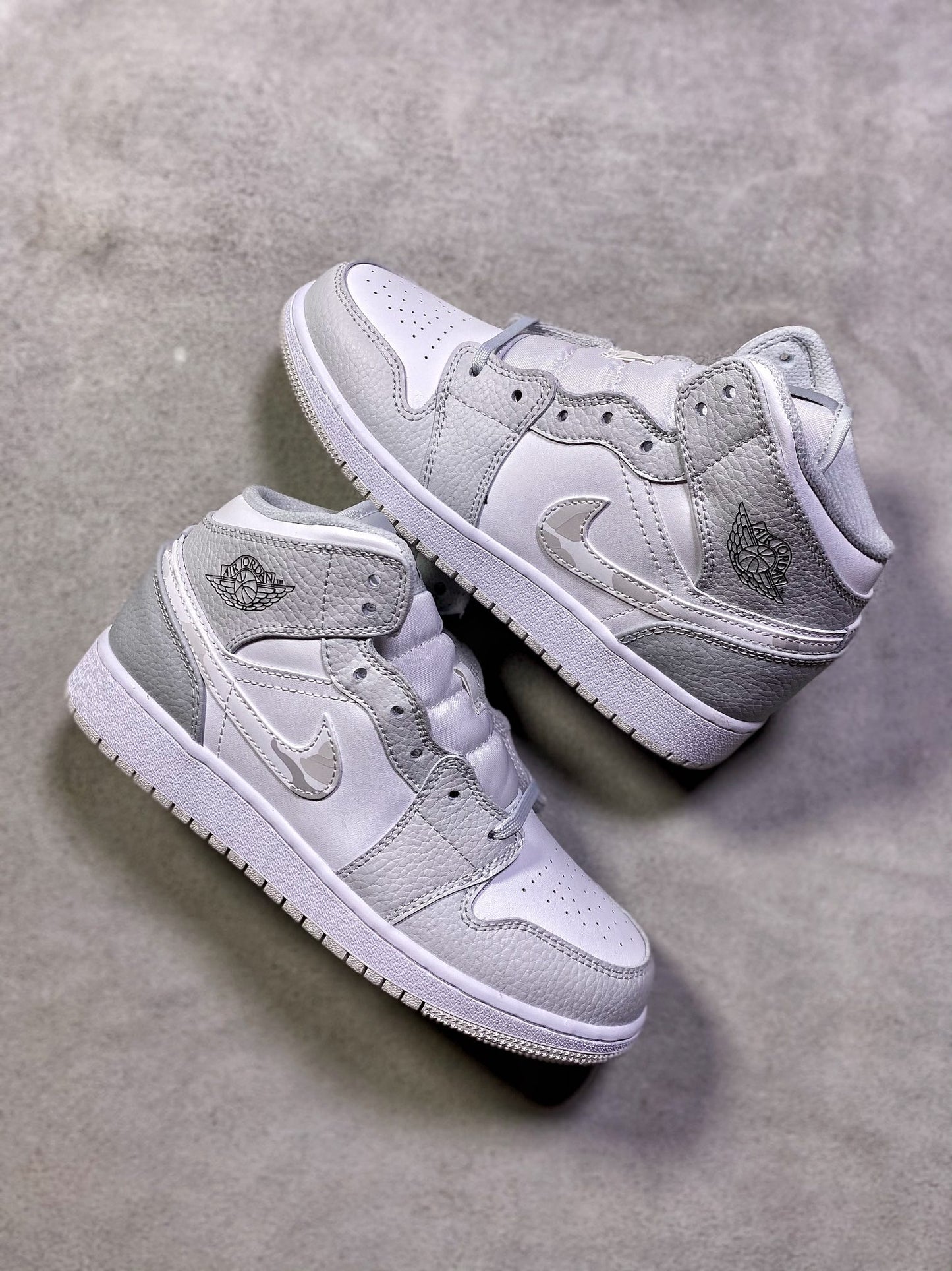 Air Jordan 1 Mid Grey Camo